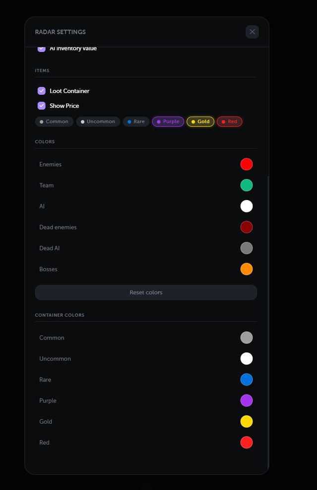 Ancient Arena Breakout Web Radar — скриншоты 2